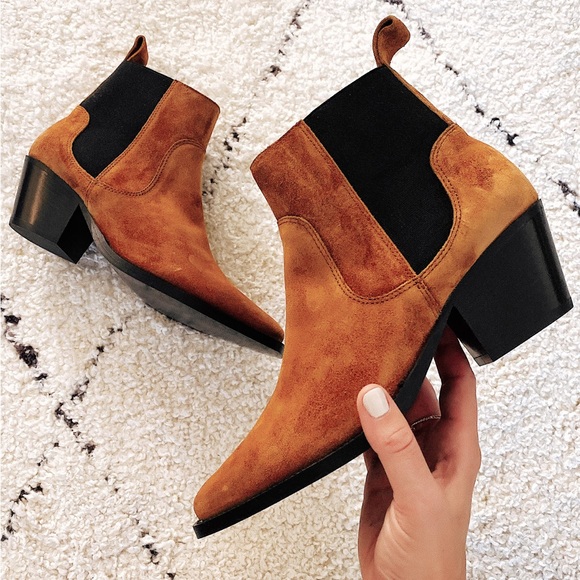 EVERLANE cowboy suede boots - Picture 3 of 8